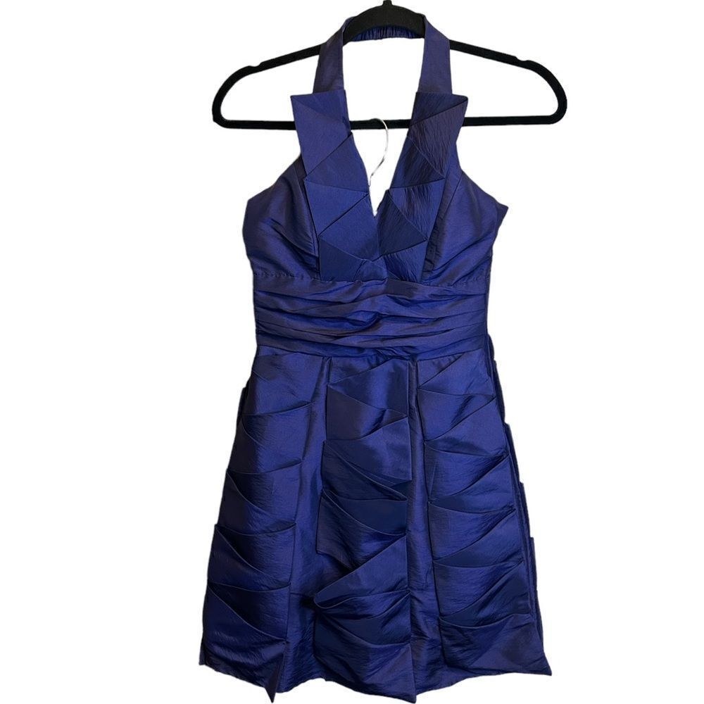 5‎ for $25🔥Small Daisy Royal Purple Halter Dress